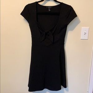 Black dress with bow